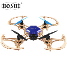 HOSHI ZL100 Wooden Aircraft DIY Drone Camera WiFi FPV Altitude Hold Headless Mode Training Educational RC Quadcopter Drone